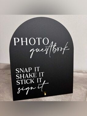 Photo Guestbook Sign & Glow Party Sign